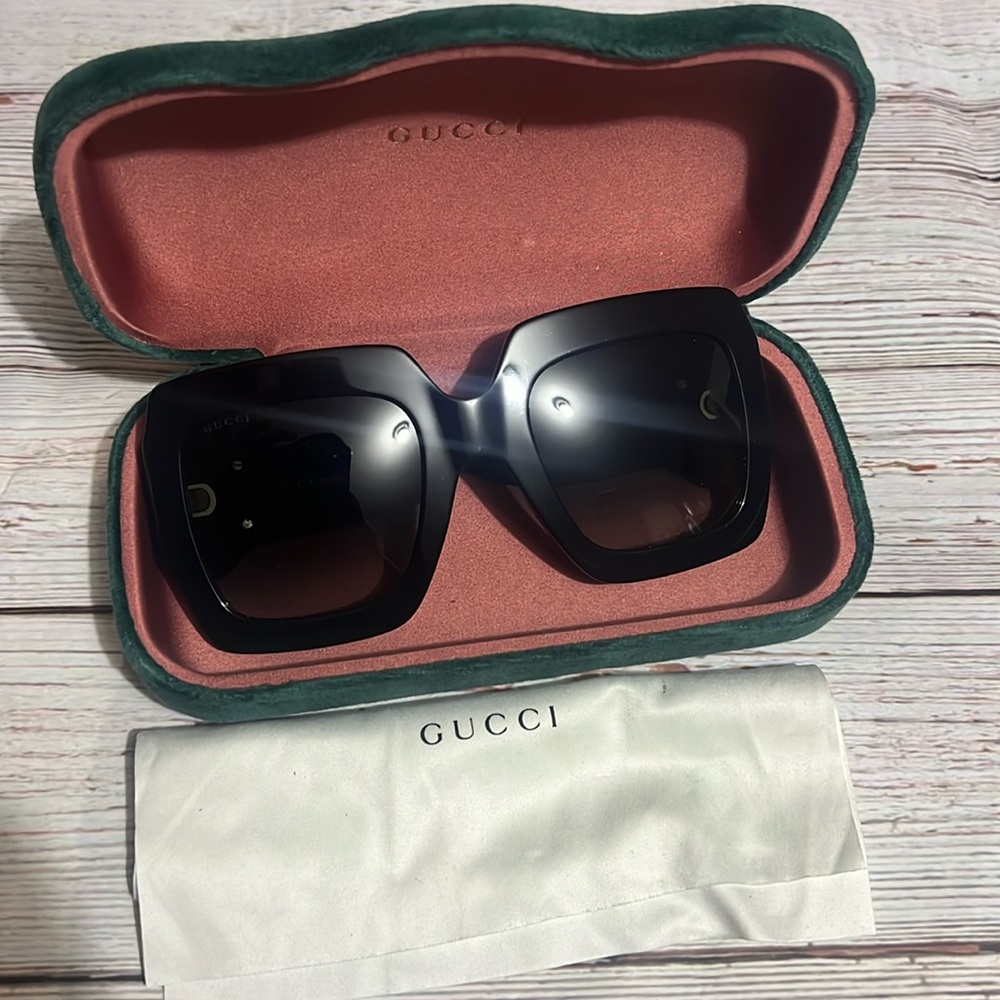 Gucci sunglasses with shimmer detail